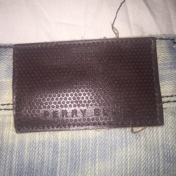 custom bleached Perry Ellis jeans - Picture 4 of 7